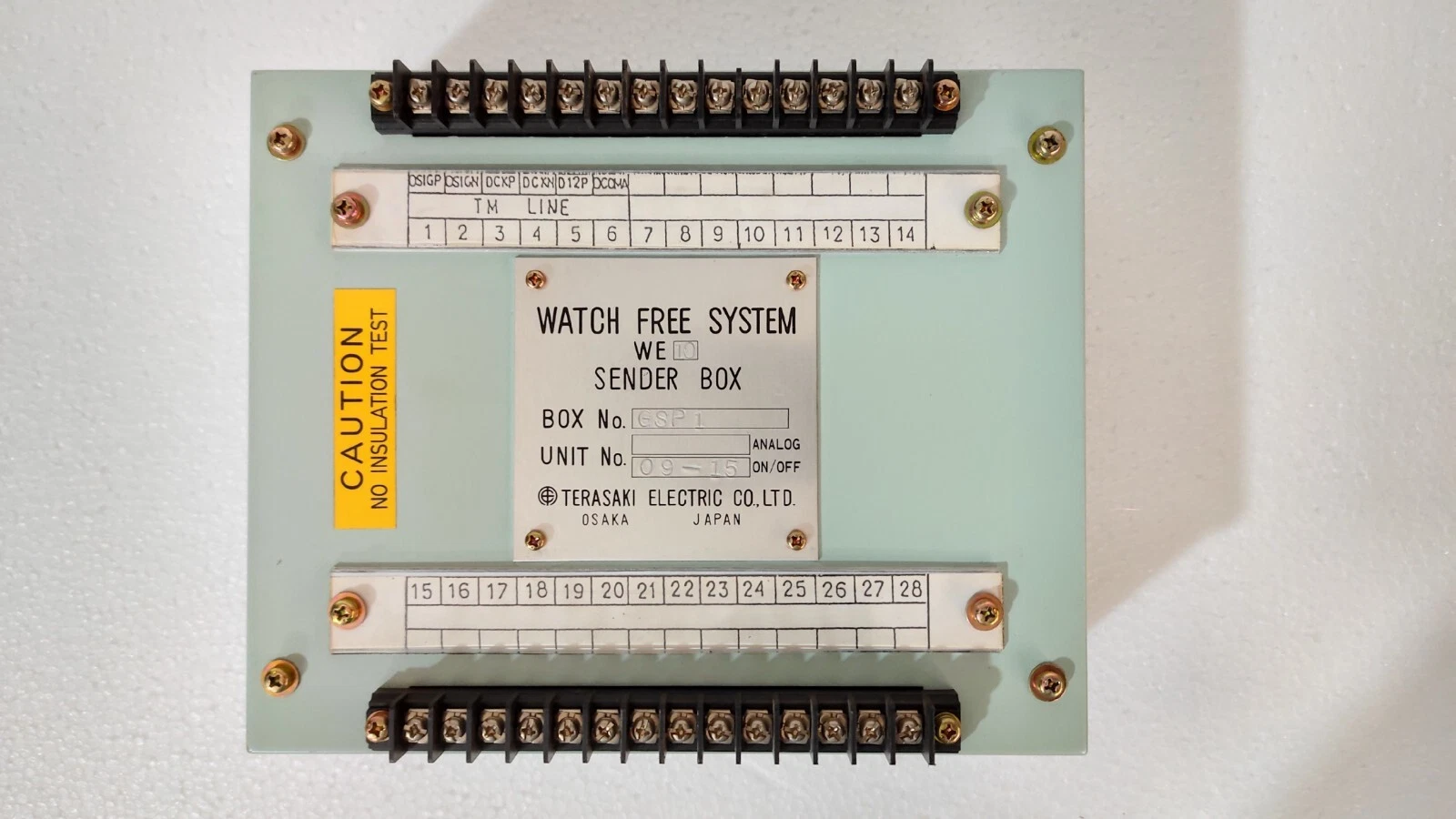 Terasaki Electric we 10 / WE10  Sender Box watch free system Box No. GSP 1